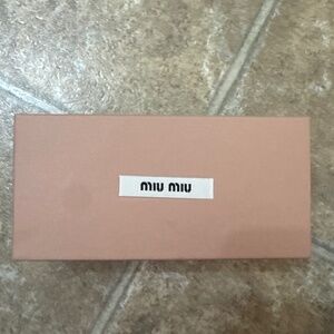 Miu Miu eyeglass box